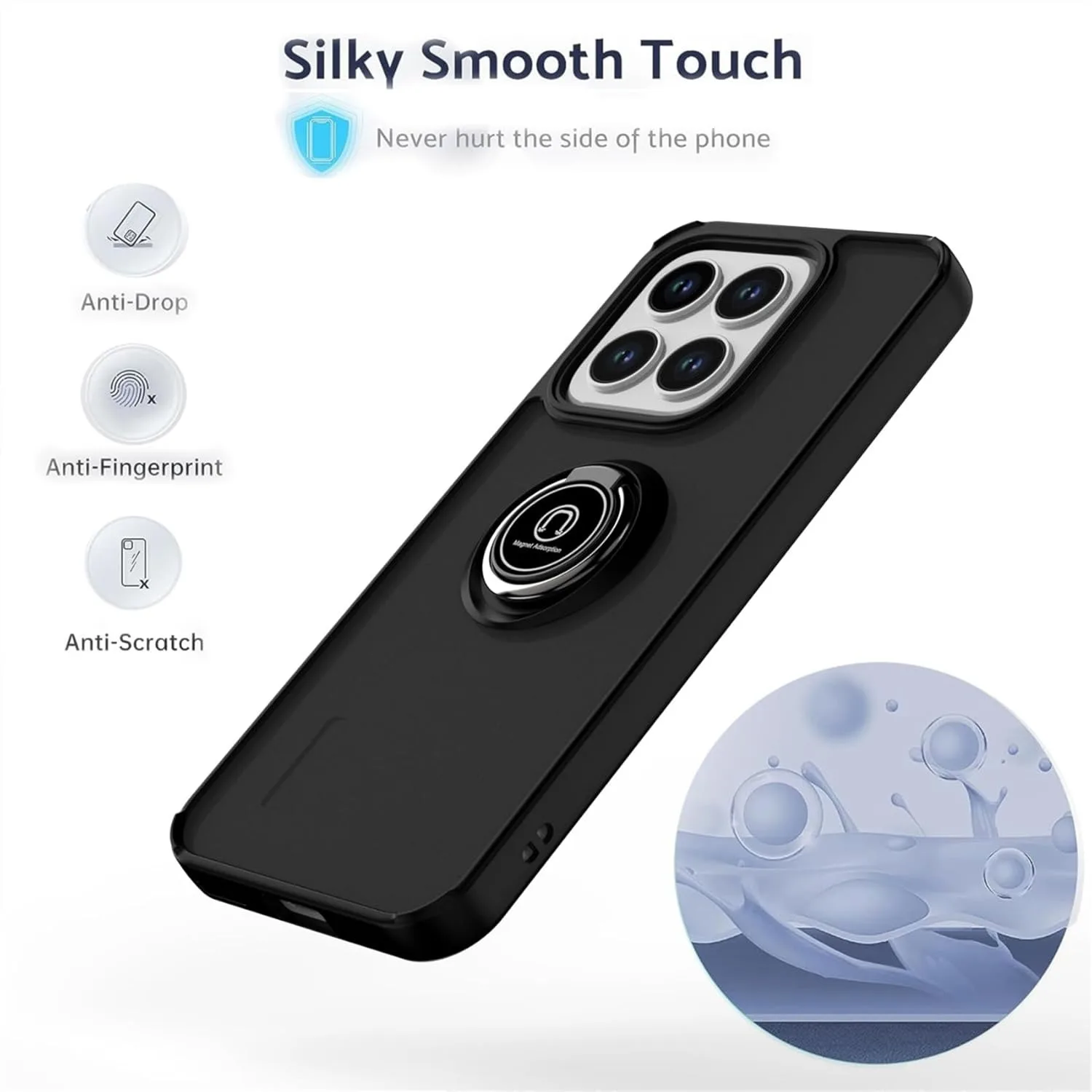 حافظة مدرعة غير لامعة لهاتف موتورولا موتو G56 G86 حلقة غطاء حامل مغناطيسي حامل مقاوم للصدمات شل كوكه Fundas