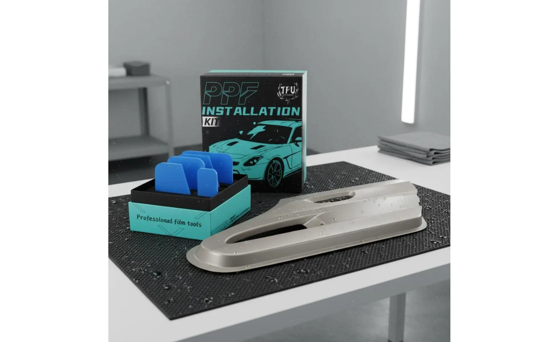 TPU Film Squeegee Soft Border PPF Installation Tool Kit Paint Protection Film Tool Set Flexible Tint Scraper Set Easy to Use TPU Film Squeegee Soft Border PPF Installation Tool Kit Paint Protection Film Tool Set Flexible Tint Scraper Set Easy to Use