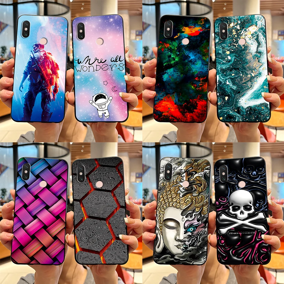 Case For Xiaomi Mi Max 3 Phone Case Fashion Marble Soft Silicone TPU Back Cover For Xiaomi Mi Max 3 Cases Max3 Fundas Protector