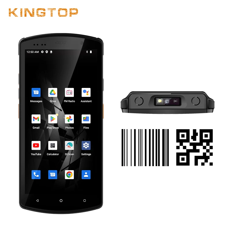 

2025 OEM Android 12 Rugged PDA Handheld Barcode Scanner 4000mAh, 4G Wi-Fi, 2D/QR & RFID For Inventory Data Collection
