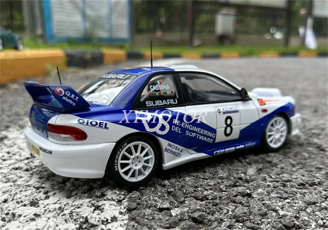 Solido 1/18 per SUBARU IMPREZA S5 WRC99 metallo pressofuso modello di auto giocattoli bianchi regali Hobby Display ornamenti collezione