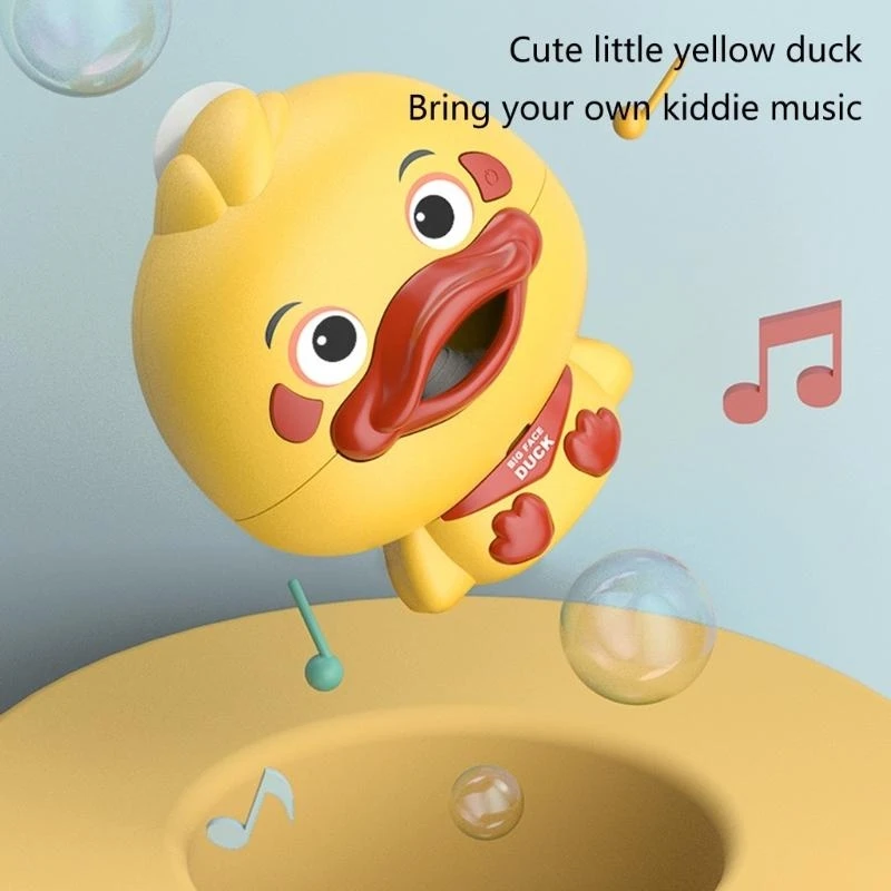 Baby Shower Toy Bath Bubble Maker Yellow Duck Toy for Boys and Girls Aged 1 to 5