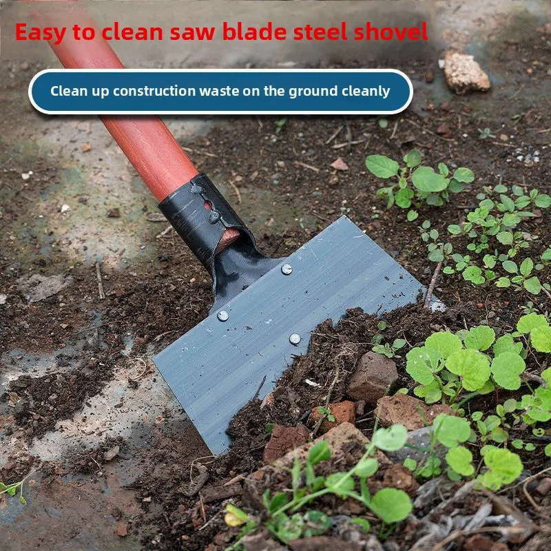 Large Thickened Manganese Steel Flat Cleaning Scraper Livestock Pig Manure Shovel Weeding Snow Wall Road Panel Ash Rem