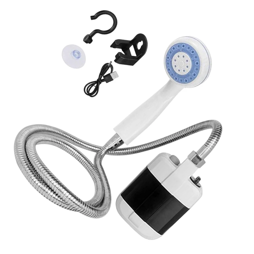 

Handheld Portable Outdoor Shower Kit Camping USB Rechargeable with Hose