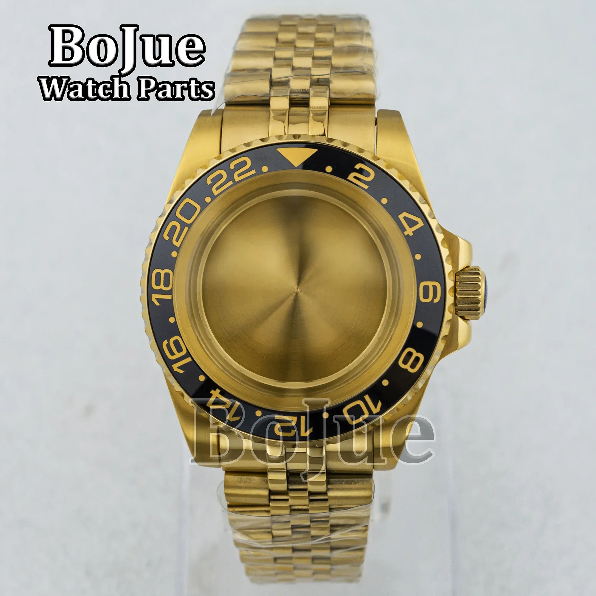40mm Gold NH35 Case Accessories For GMT Seiko NH34 NH35 NH36 Movement 28.5mm Dial Waterproof 20mm Watch Jubilee Strap Bracelet - Image 3