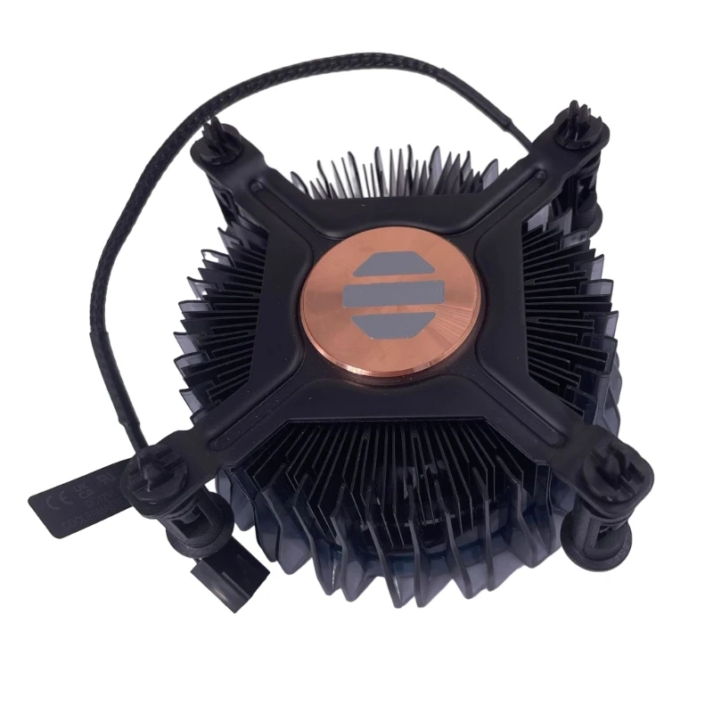 CPU Cooler with 98mm CPU Fan 12V 4Pin Copper Aluminum Heatsink for Intel LGA 1700 12 Generation CPU