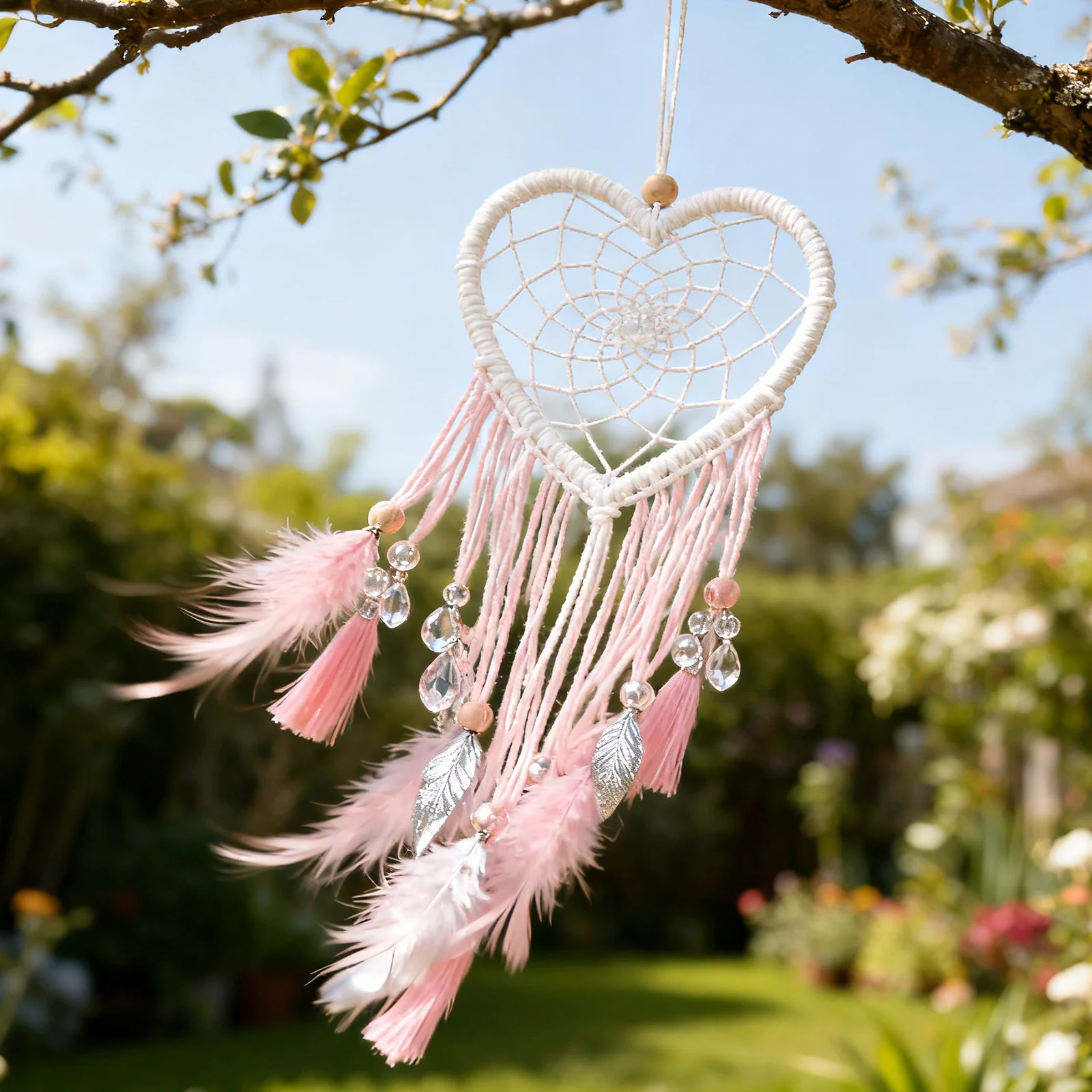 

10pc Heart Shape Metal Ring 12Cm Diy Dreamcatcher Hoop For Wall Hanging Lace Curtain Ringer Frame Handmade Art