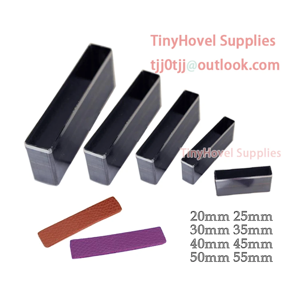 20mm-100mm Rectangle Steel Rule Die Cut, Steel Cutting Mold for Leather, Steel Punch -Cutter for leather crafts