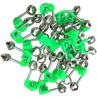 Plastic Fishing Bells Clips Fishing Rod Alarm with Dual Alert Bells Spiral Bells Fishing Bite Alarms Outdoor Night Rod Tip Clips 2