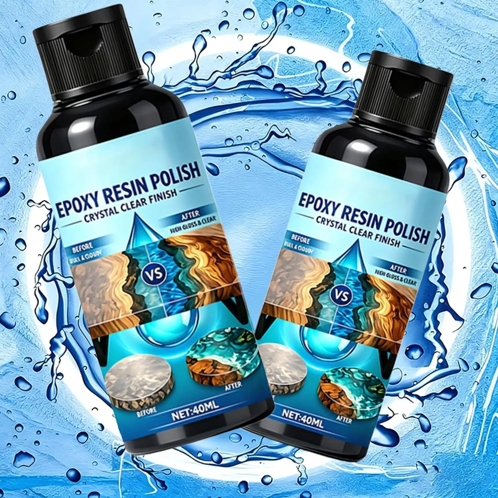 40ml Resin Polishing Multifunctional Rubbing Compound Resin Polish Compound Remove Scratches From Epoxy Projects For Counters