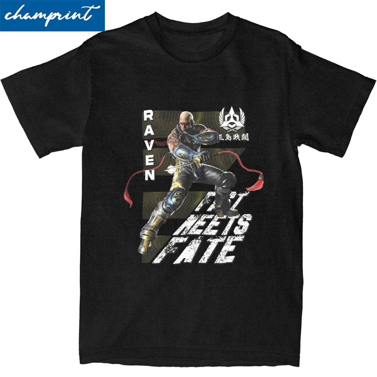 Streetwear Raven Tekken 8 Tshirts Unisex Cotton Short Sleeve Video Game Round Neck Summer Clothes