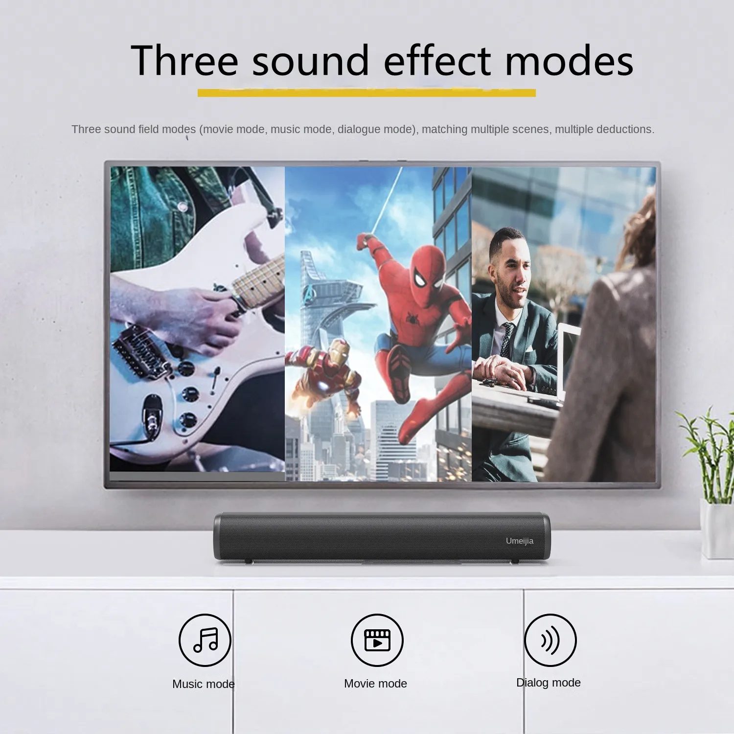 60W Bluetooth Speakers High Value Sound Bar Home Theatre Projector Echo Wall Living Room TV Sound Subwoofer Multiple Sound Modes