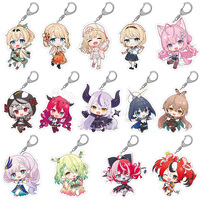 Guo Xiao Luo Official hololive VTuber GAME holomini Vocal Series Secret Society holoX Acrylic keychain Bag pendant anime gift 