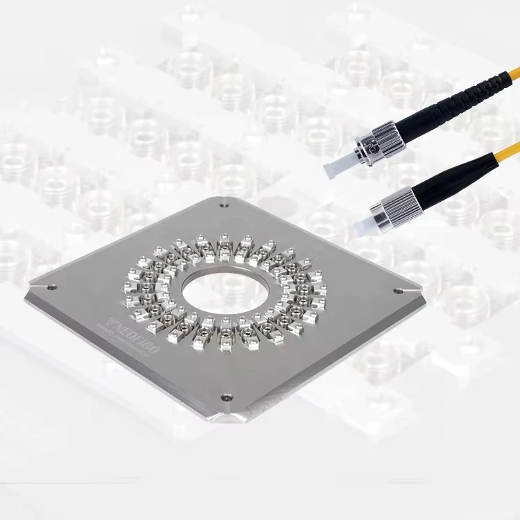 

2025 FC-PC-24 optical fiber fc/pc connector plate holder for Fiber Patch Cord fiber optic polishing fixture