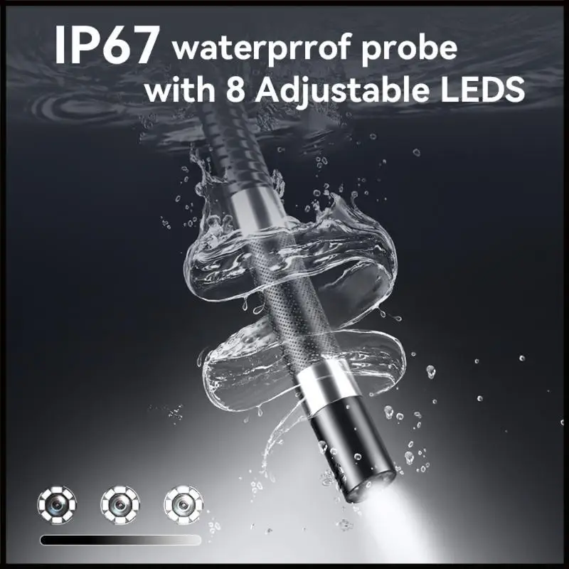 

Small Endoscope with Adjustable LED light Inspection Tool for Accurate Diagnosis of Mechanical & Electrical Systems