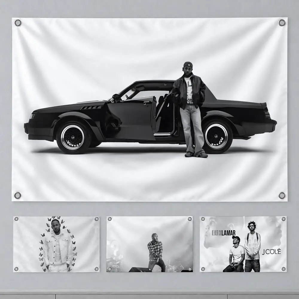 Legendary Singer Kendrick Lamar Flags Wall Hanging Banner Indoor Outdoor Party Home Wall Decor Backdrop