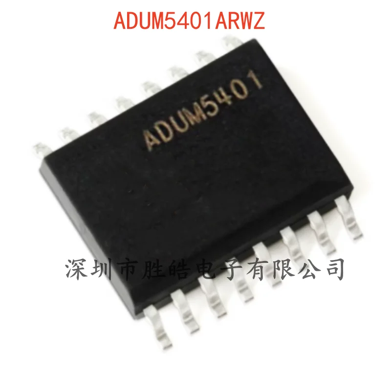 (2PCS)  NEW   ADUM5401ARWZ    Four-Channel Isolator Chip for DC / DC Converter    SOIC-16     ADUM5401    Integrated Circuit