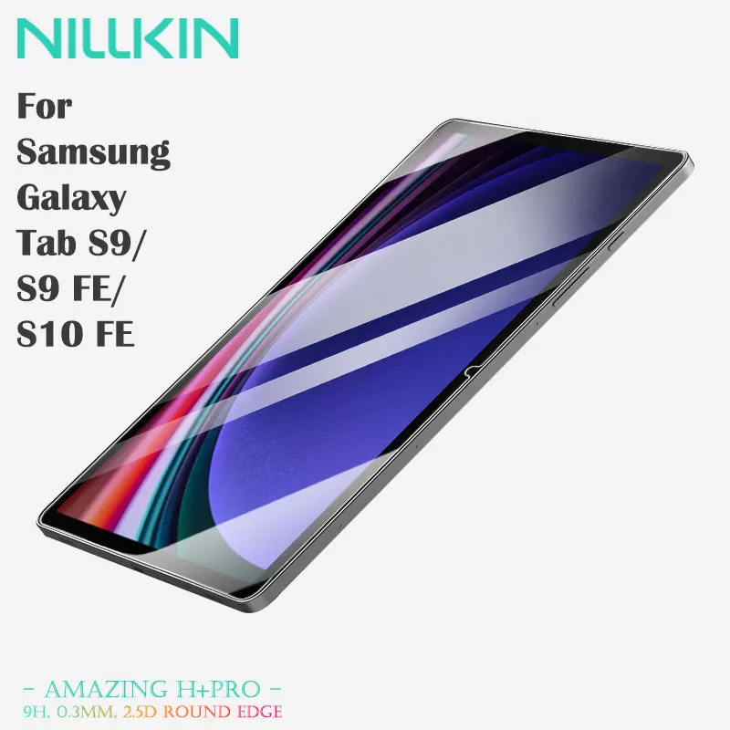 For Samsung Galaxy Tab S9/S9 FE/S10 FE NILLKIN Anti-Explosion Glass Easy Install Book-Style Applicator, Anti-Fingerprint Coating