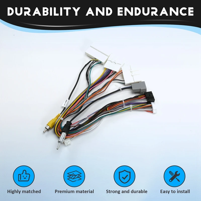 Super Sale 16 Pin Car Wiring Harness Adapter Canbus Box Android Radio Power Cable for Nissan Pathfinder R51 2011+