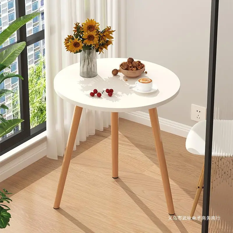 Small Round Table Coffee Table, Simple Living Room, Household Bedroom, Sofa, Bedside Table, Mini Tea Table, Balcony Table