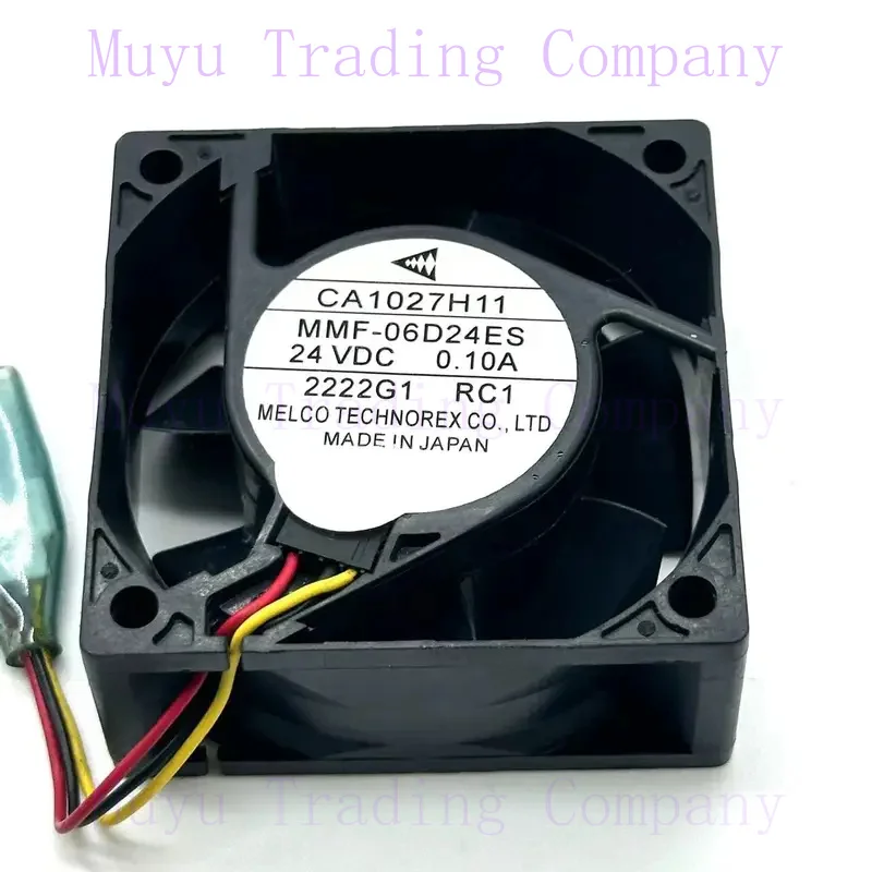 FOR MMF-06D24ES DC 24V 0.10A 60x60x25mm 3-Wire Server Cooling Fan