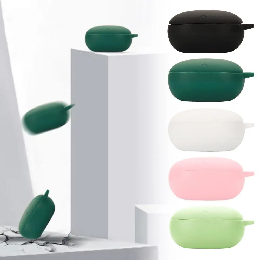 หูฟังซิลิโคนสําหรับ Ankers Soundcore Liberty 4 หูฟังไร้สายฝาครอบ DROP-Proof Protector ฝาครอบหูฟัง O4X9