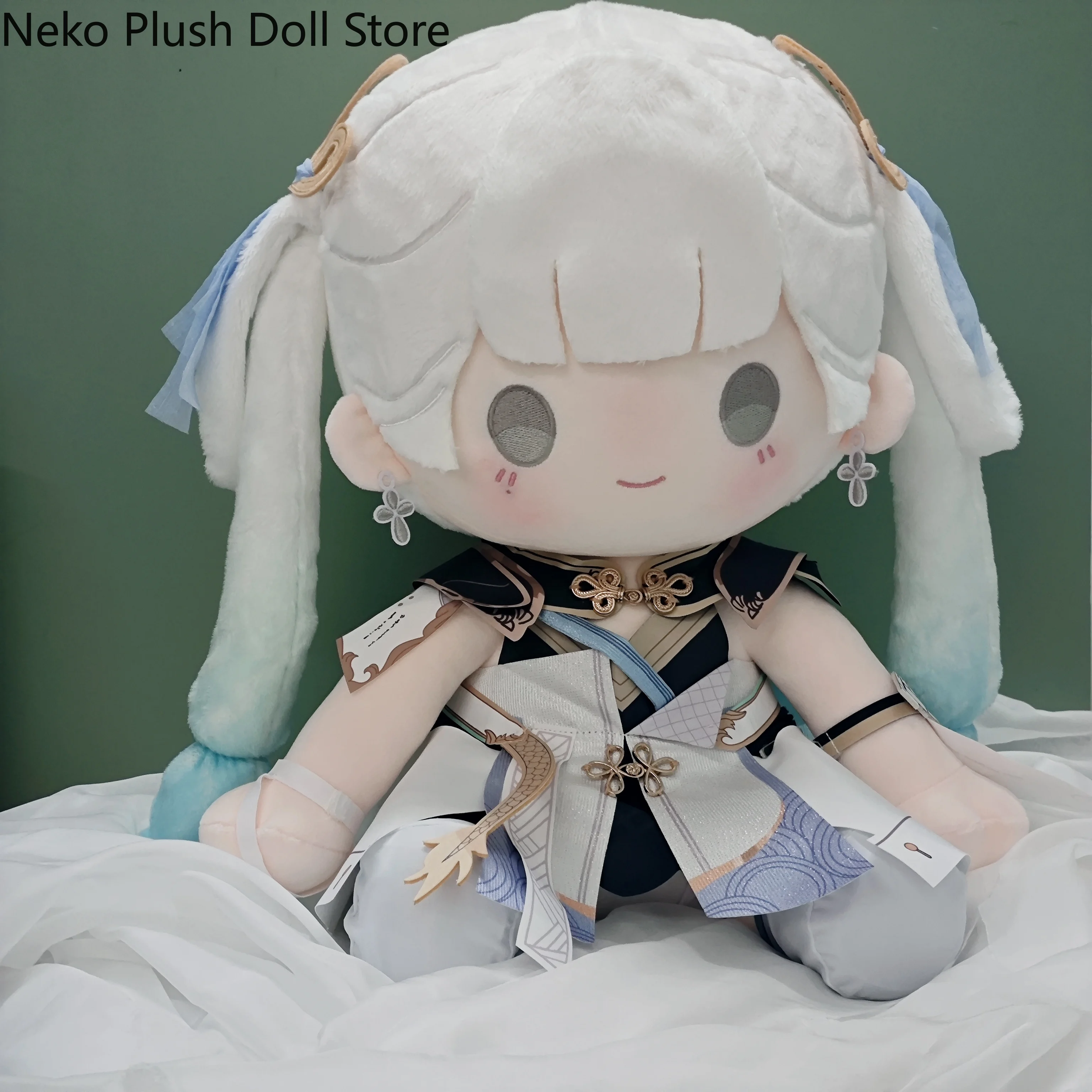 

Wuthering Waves Jinhsi Game Аниме Косплей Плюшевая хлопковая милая сменная одежда для тела Кукла Одеваются игрушки Подушка 40 см