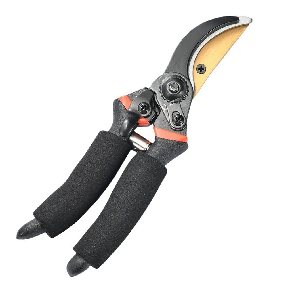 Professional Multi-Purpose Pruning Shears 65Mn Steel Blade Effortless Branch Cutting Tool Ergonomic Design with Safety Lock