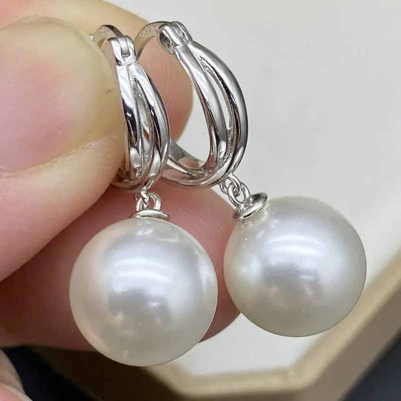 

S925 Sterling Silver Pearl Ear Cuff Accories Full Body Beeswax Earring Post Simple Korean Sle Versatile Faion Jewelry
