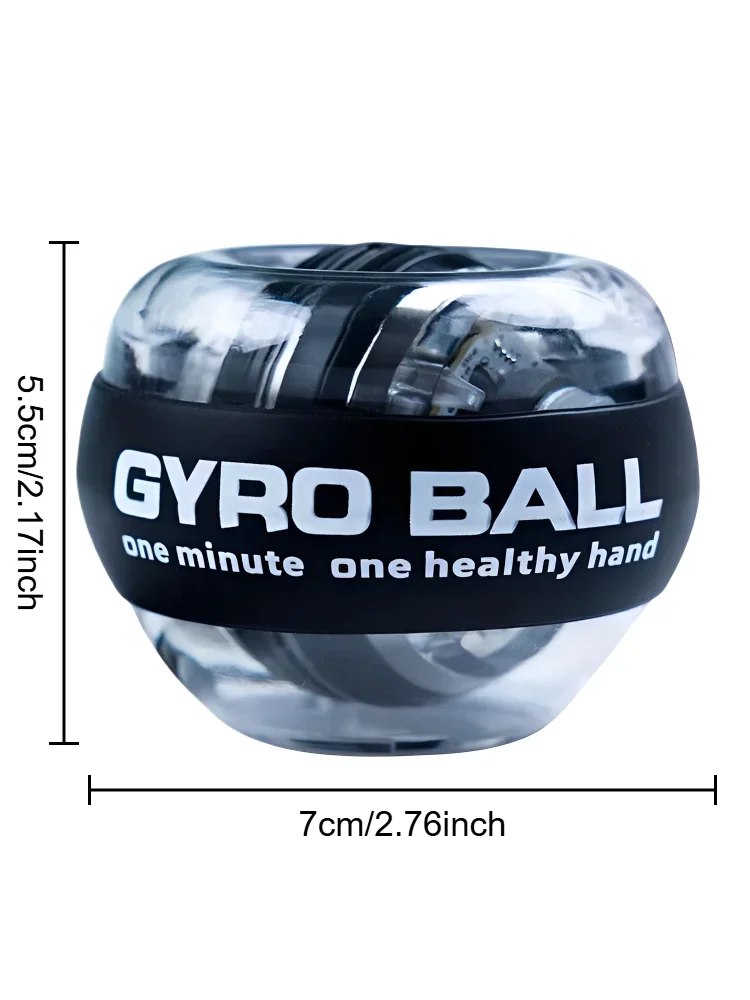 Exerciser Muscle Power Ball Unterarm Fitnessgeräte Gyroskop Power Ball Gyro Handgelenk Booster Trainer Hand Übung Grip Glow