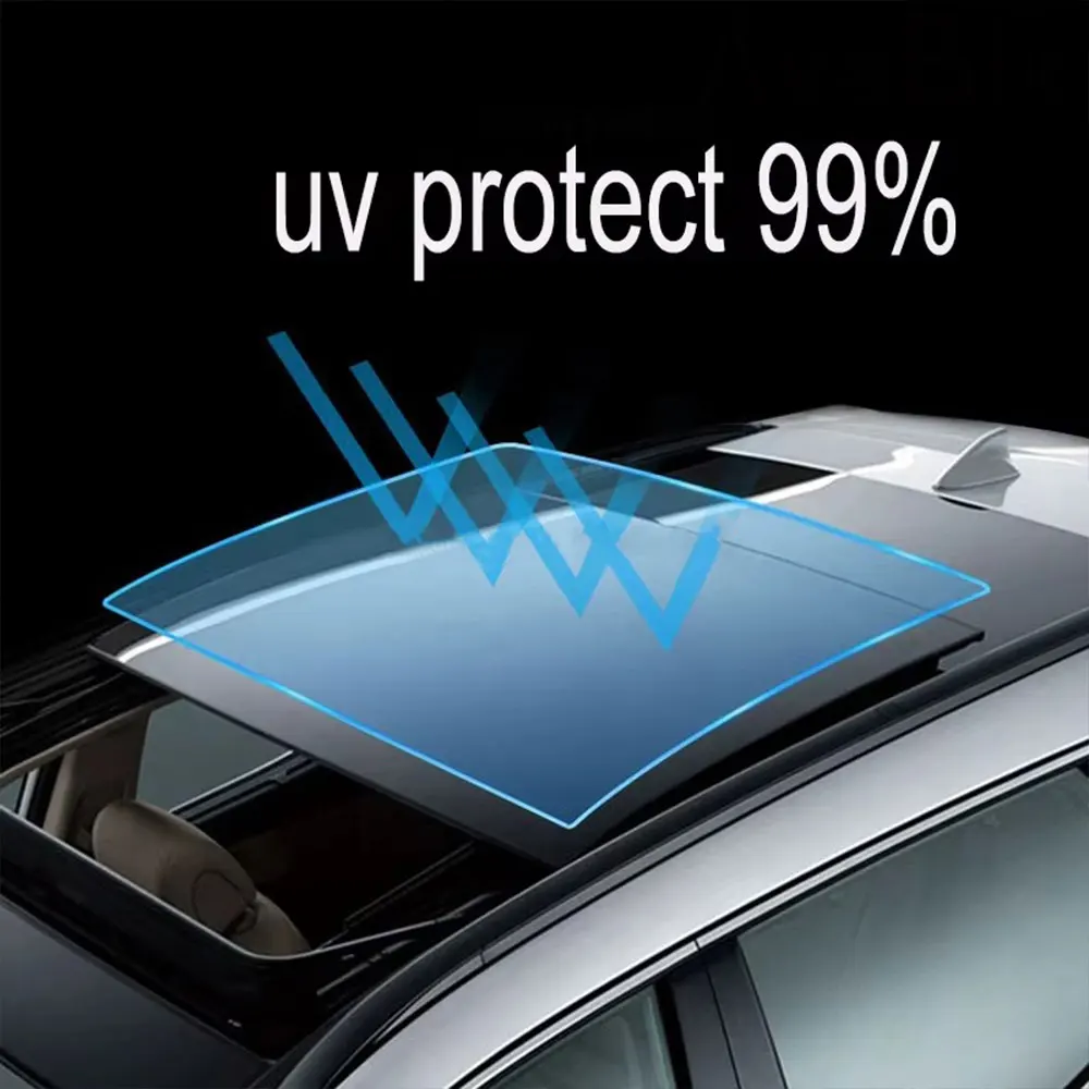 

99% UV Blocking TPU blue black Car Sunroof Protection Film High Transparency Safety Window Film For Car Skylight Anti-scratch