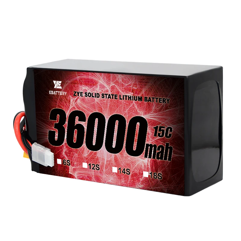 Semi Solid state li-ion battery 35000mah 36000mAh 38000mah 6S12S18S Long cycle life LIPO LIHV battery from original manufacturer