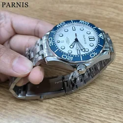 New Arrival Parnis 42mm Black Dial Automatic Mechanical Men's Watch Miyota8215 Solid 316L Stainless Steel Case Watches 2025 Gif