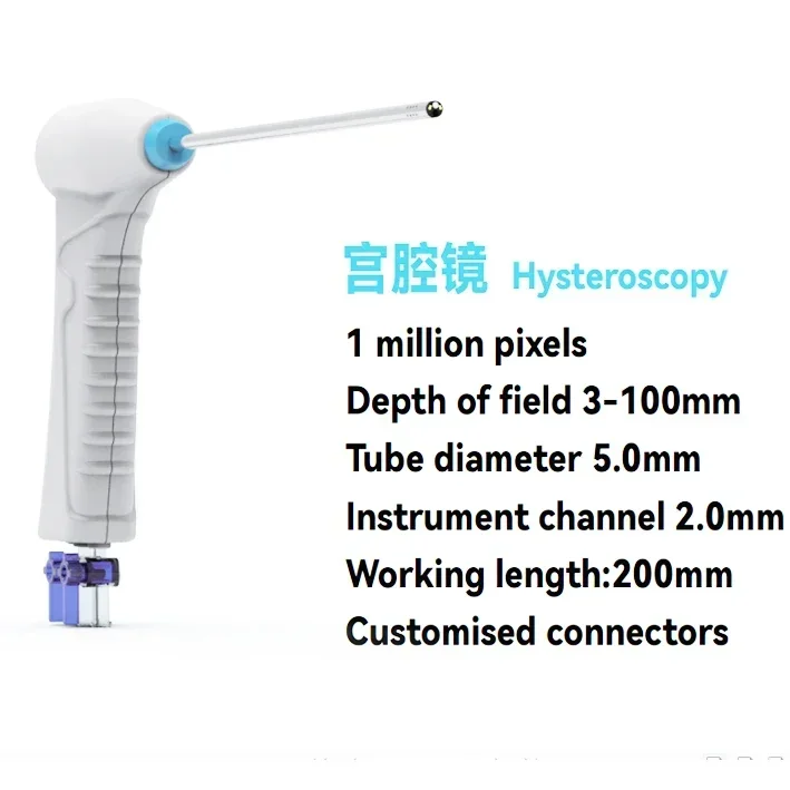 USB Video Laryngoscope with Stainless Steel Bend and Disposable