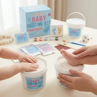 3D Baby Hand Mold Powder Set Handmade DIY Make Exclusive Handcrafts Foot Handprint Baby Souvenir Baby Hand & Foot Casting Kits