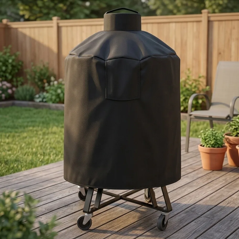 Grill Cover Compatible with Most Standard Round Grills Made of Waterproof Oxford Fabric with Handles for Convenient Transport