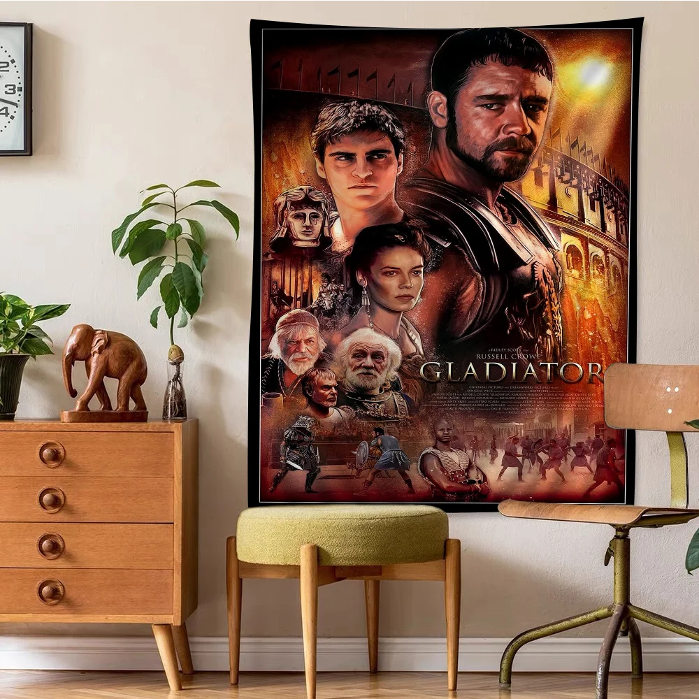 

Gladiator Classic Movie Self-adhesive Art Poster HD Quality Wall Art Retro Posters For Home Home Decor