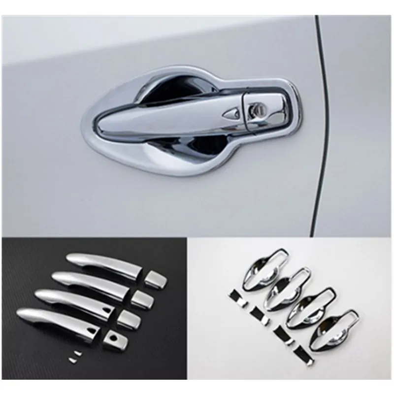 

LB ACCESSORIES 2IN1 FIT FOR NISSAN QASHQAI J11 2014 2015 2016 CHROME DOOR HANDLE COVER WITH SMART KEY HOLE BOWL CUP INSERT TRIM