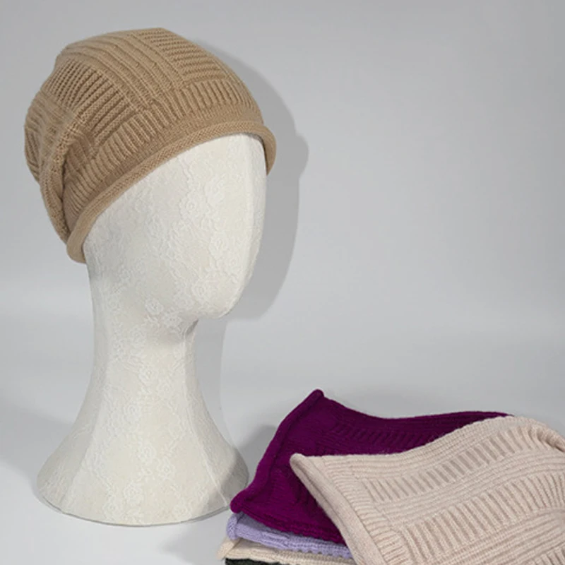 Winter Hat Women Wool Knit Beanie Slouchy Warm Accessory For Autumn Cold Weather Skiing Sports Outdoor Holiday