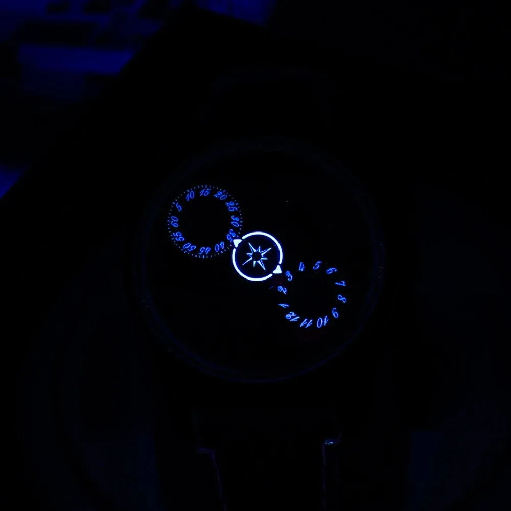 OBLVLO Men Automatic Watch 42MM Mechanical Wristwatch Luminous 5ATM Waterproof Sapphire Rotatable Small Disks