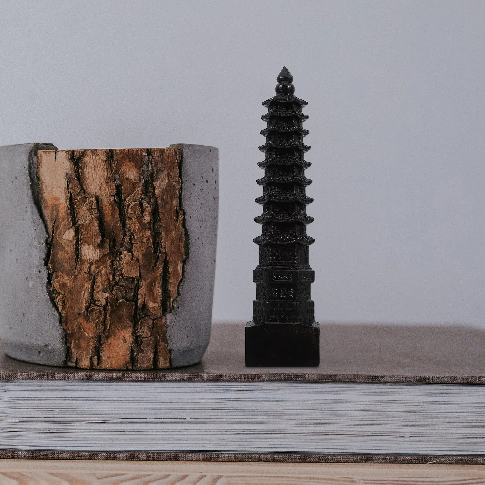 

Wenchang Tower Desk Ornament Agarwood Home Decoration Mini Statue Birthday Gift Versatile Desktop Adornment Fengshui Pagoda