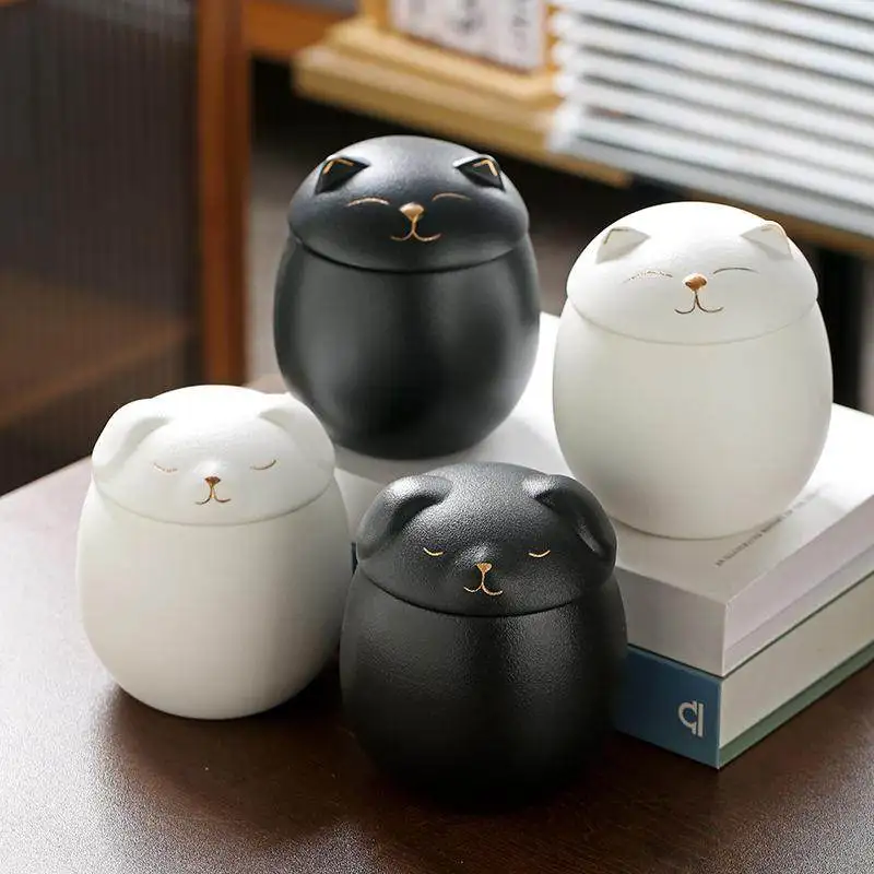 New cartoon shaped pet urn decoration commemorative bottle can be customized