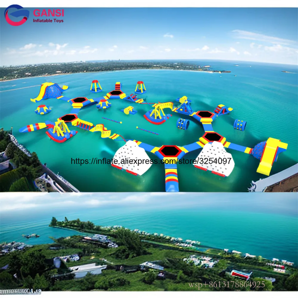 Sea Floating Water Obstacle Course Businessinflatable Water Park Project