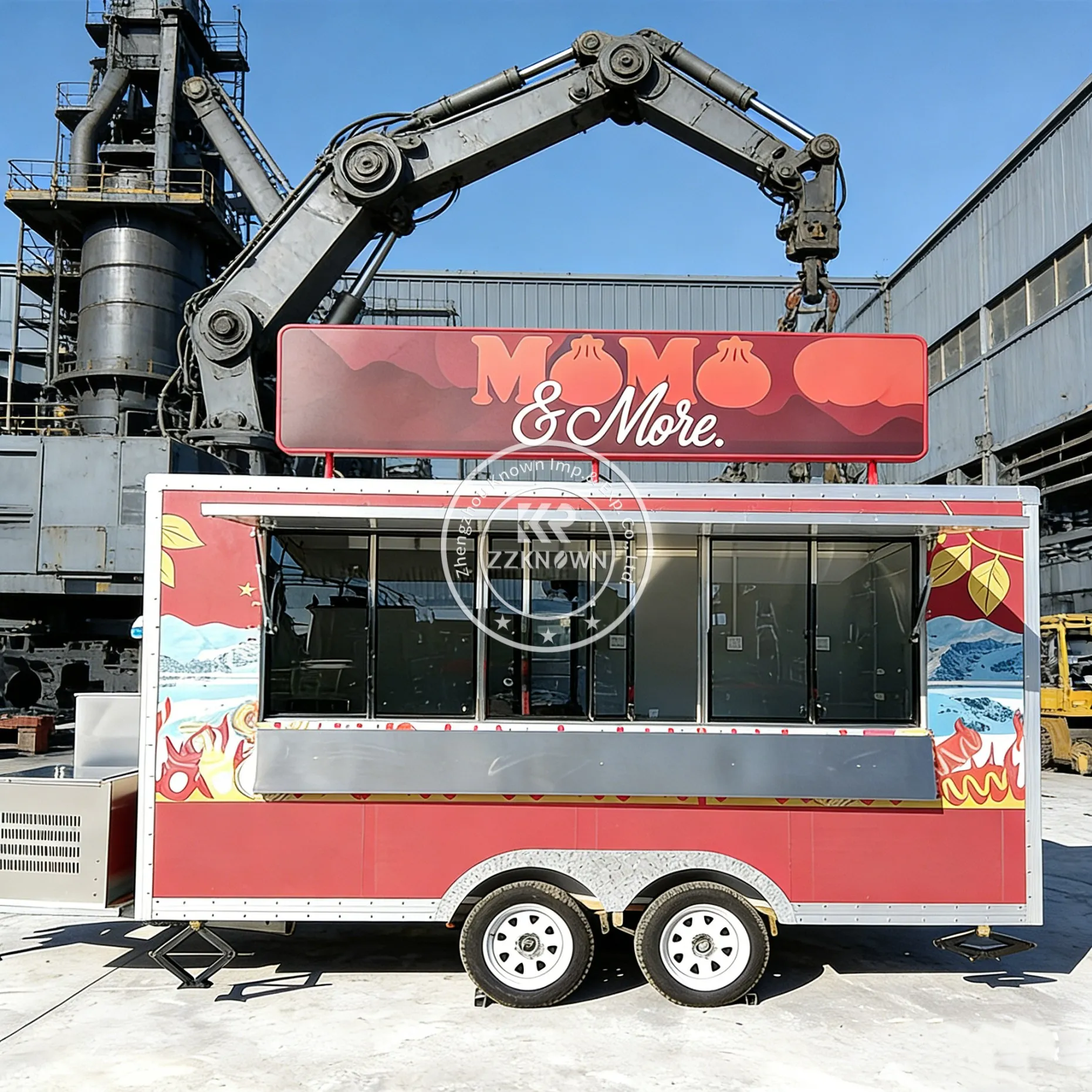 Custom Electric Food Truck Mobile Kitchen Trailer Fast Food Cart Fully Equipped for Street Vending and Catering