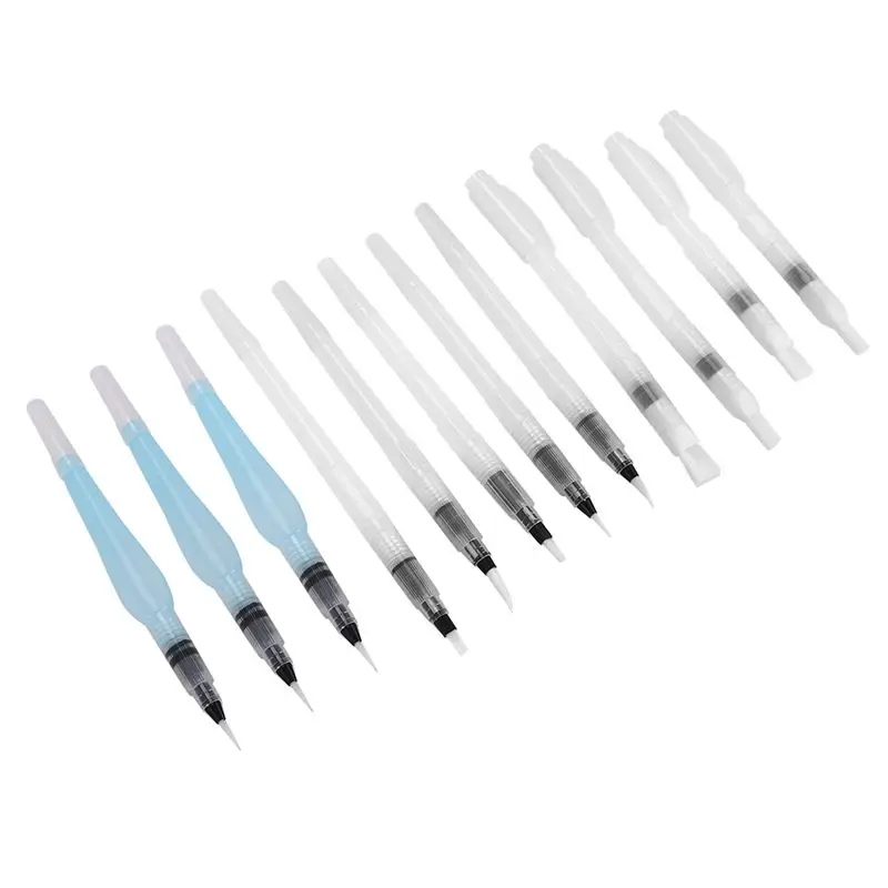 Water Color Brush Pen Set 12 Pcs Water Paint Brushes Refillable Watercolor Brush Pens For Student, Party, Craft (12Pcs) Best Pri
