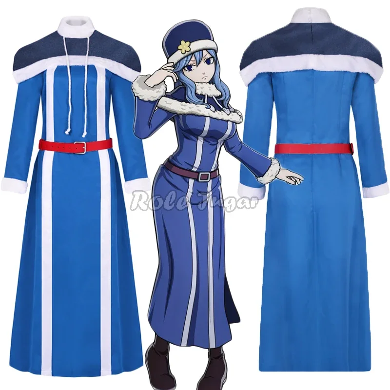 Anime FAIRY TAIL Season 3 Juvia Lockser Cosplay Costume Halloween Stage Party Performance Outfits For Women Girls