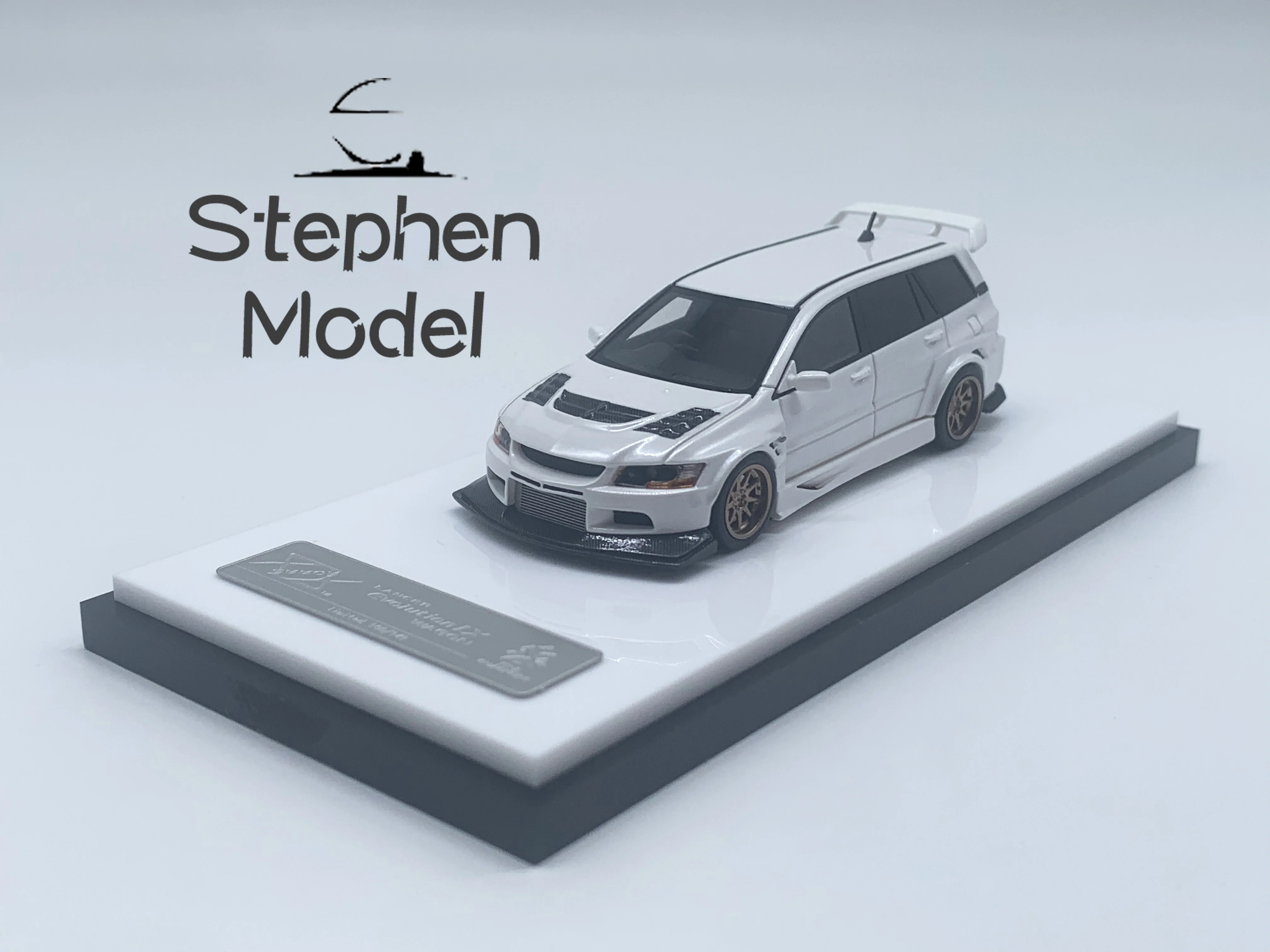 خطأ 404 1:64 EVO Lancer Evolution 9 lX نموذج سيارة من الراتنج الأبيض #3