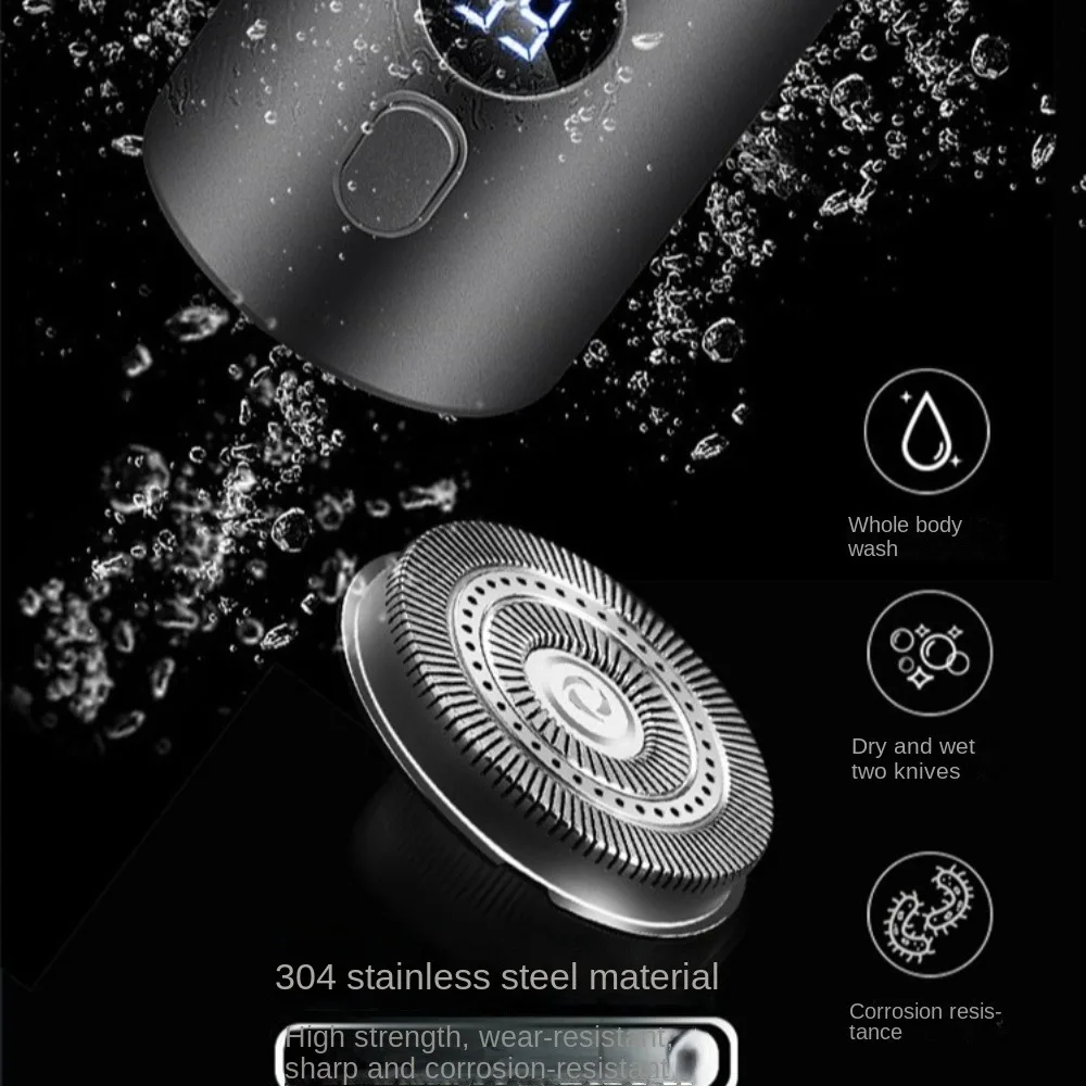 

Mini Digital Display Electric Shave Razor USB Rechargeable Long Standby Beard Trimmer Face Shaver Birthday Present