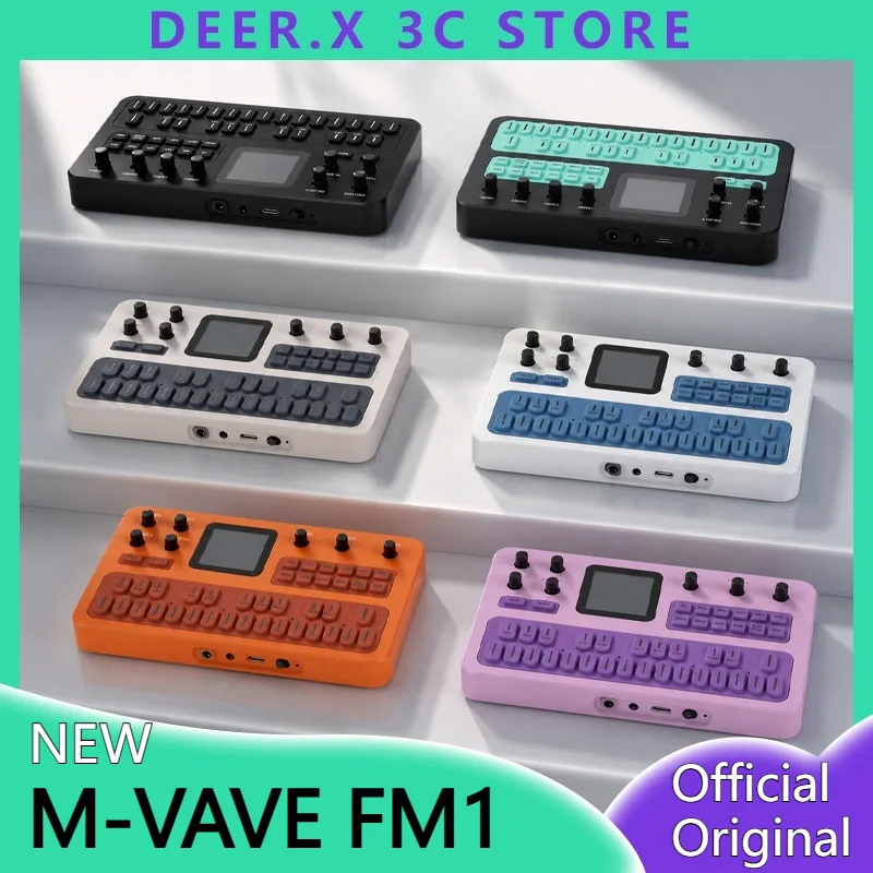 M-VAVE FM1 Portable Mini Modulation Analog Effects Pedal Arpeggiator Sequencer Speaker modular synthesizer m-vave fm1
