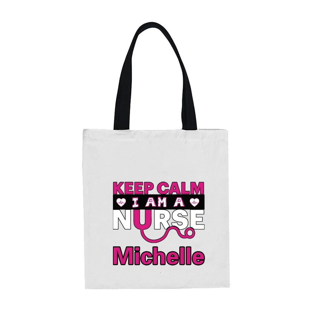 اسم مخصص واحد الكتف حقيبة قماش قنب موضة قابل للغسل Crossbody الحقيبة عالية الجودة تخزين حزمة أكياس التسوق القابلة للطي